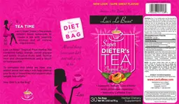 Label for Super Dieter's Tea Tropical Fruit
