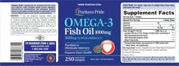Label for Omega-3 Fish Oil 1000 mg