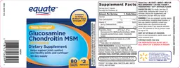 Label for Triple Strength Glucosamine Chondroitin MSM with Vitamin D