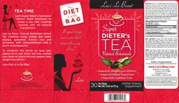 Label for Super Dieter's Tea Natural Botanicals