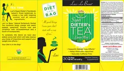 Label for Super Dieter's Tea Lemon Mint