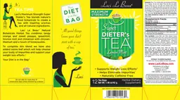 Label for Maximum Strength Super Dieter's Tea Lemon Mint