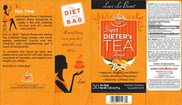 Label for Super Dieter's Tea Apricot