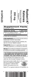 Label for Razberi-K Ketones 200 mg
