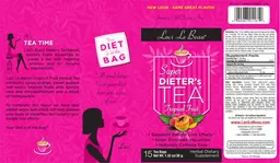 Label for Super Dieter's Tea Tropical Fruit