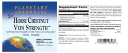 Label for Horse Chestnut Vein Strength 705 mg