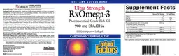 Label for Ultra Strength RxOmega-3