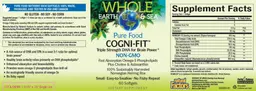 Label for Pure Food Cogni-Fit