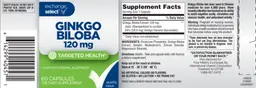 Label for Ginkgo Biloba 120 mg