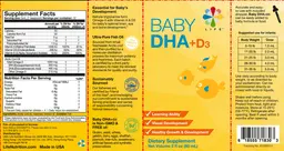 Label for Baby DHA+D3