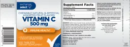 Label for Vitamin C 500 mg