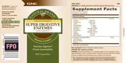 Label for Super Digestive Enzymes
