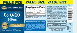 Label for Co Q-10 100 mg