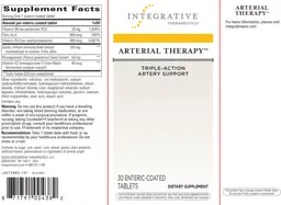 Label for Arterial Therapy