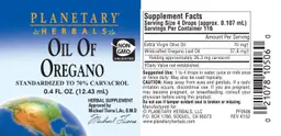 Label for Oil Of Oregano