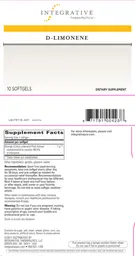 Label for D-Limonene