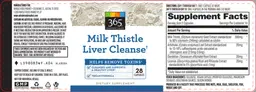 Label for Milk Thistle Liver Cleanse