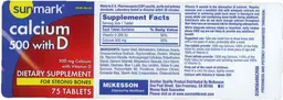 Label for Calcium 500 With D