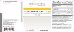 Label for Glucosamine Sulfate-750 750 mg