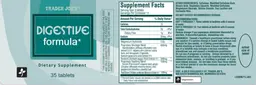 Label for Digestive Formula