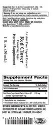 Label for Red Clover Flowering Tops