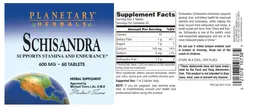 Label for Schisandra