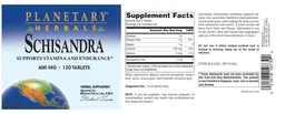 Label for Schisandra