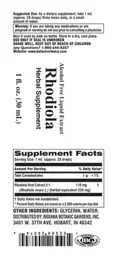 Label for Rhodiola