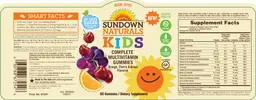 Label for Kids Complete Multivitamin Gummies