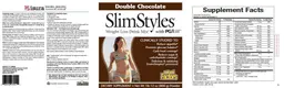 Label for SlimStyles Double Chocolate