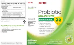 Label for Probiotic Solutions Multi Strain 25 Billion CFUs