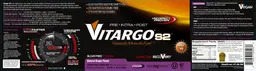 Label for Vitargo S2 Natural Grape Flavor