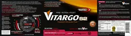Label for Vitargo S2 Natural H2Omelon Flavor