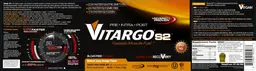 Label for Vitargo S2 Natural Juicy Orange Flavor