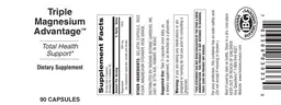 Label for Triple Magnesium Advantage