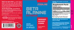 Label for Beta Alanine Extreme