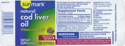 Label for Natural Cod Liver Oil