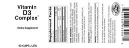 Label for Vitamin D3 Complex
