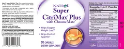 Label for Super CitriMax Plus With ChromeMate