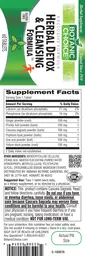 Label for Herbal Detox & Cleansing Formula