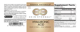 Label for Hyaluronic Acid 50 mg