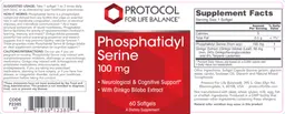 Label for Phosphatidyl Serine 100 mg