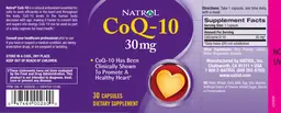 Label for CoQ-10 30 mg