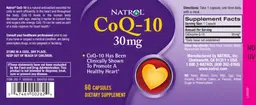 Label for CoQ-10 30 mg