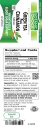 Label for Green Tea Plus Cinnamon 500 mg