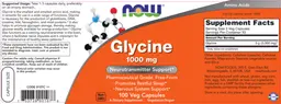 Label for Glycine 1000 mg