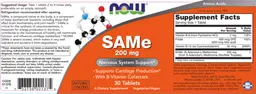 Label for SAMe 200 mg