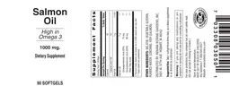 Label for Salmon Oil 1000 mg
