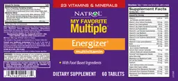 Label for My Favorite Multiple Energizer