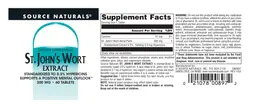 Label for St. John's Wort Extract 300 mg